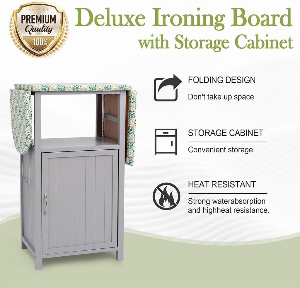 HOYOC Ironing Board with Storage Cabinet