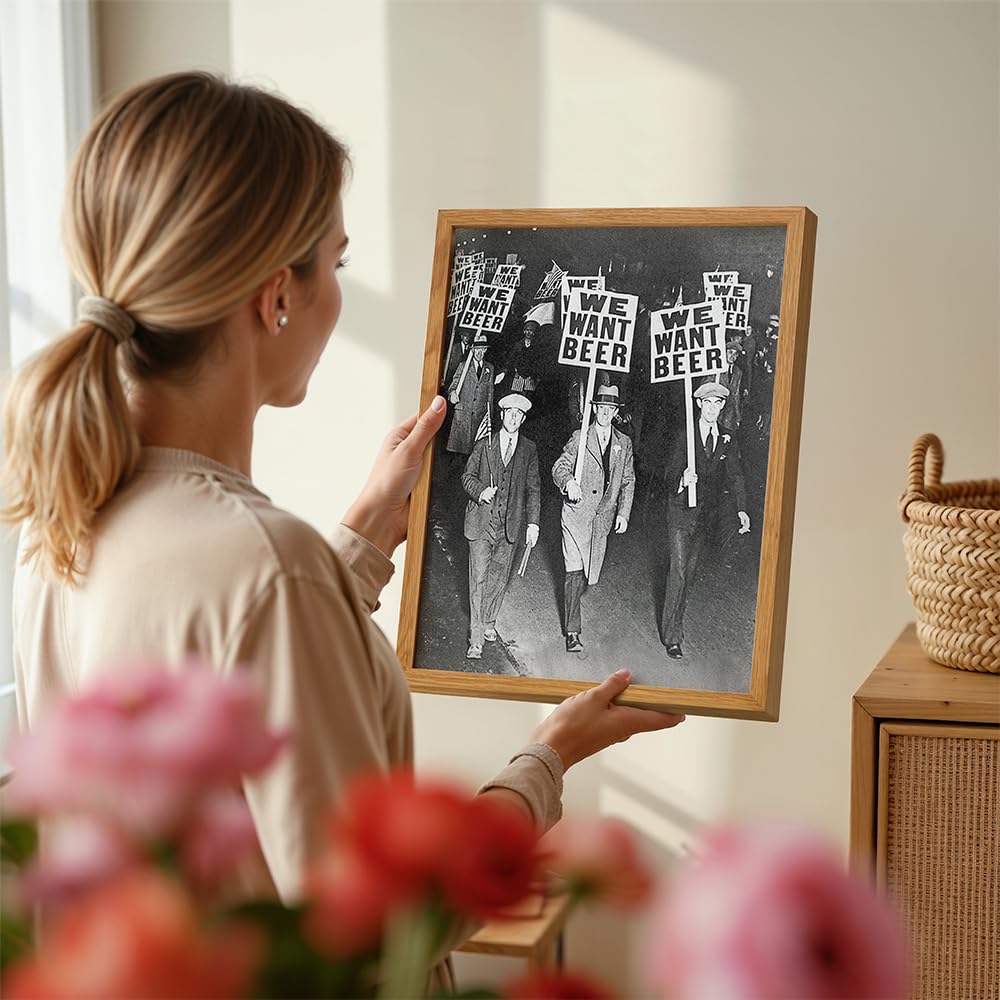 Vintage Prohibition Beer Poster 11x14 Framed Art