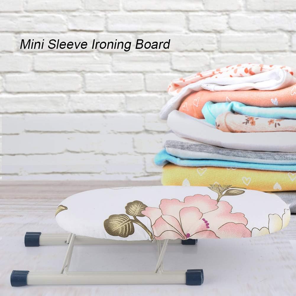 Fdit Foldable Mini Ironing Board for Travel and Home Use