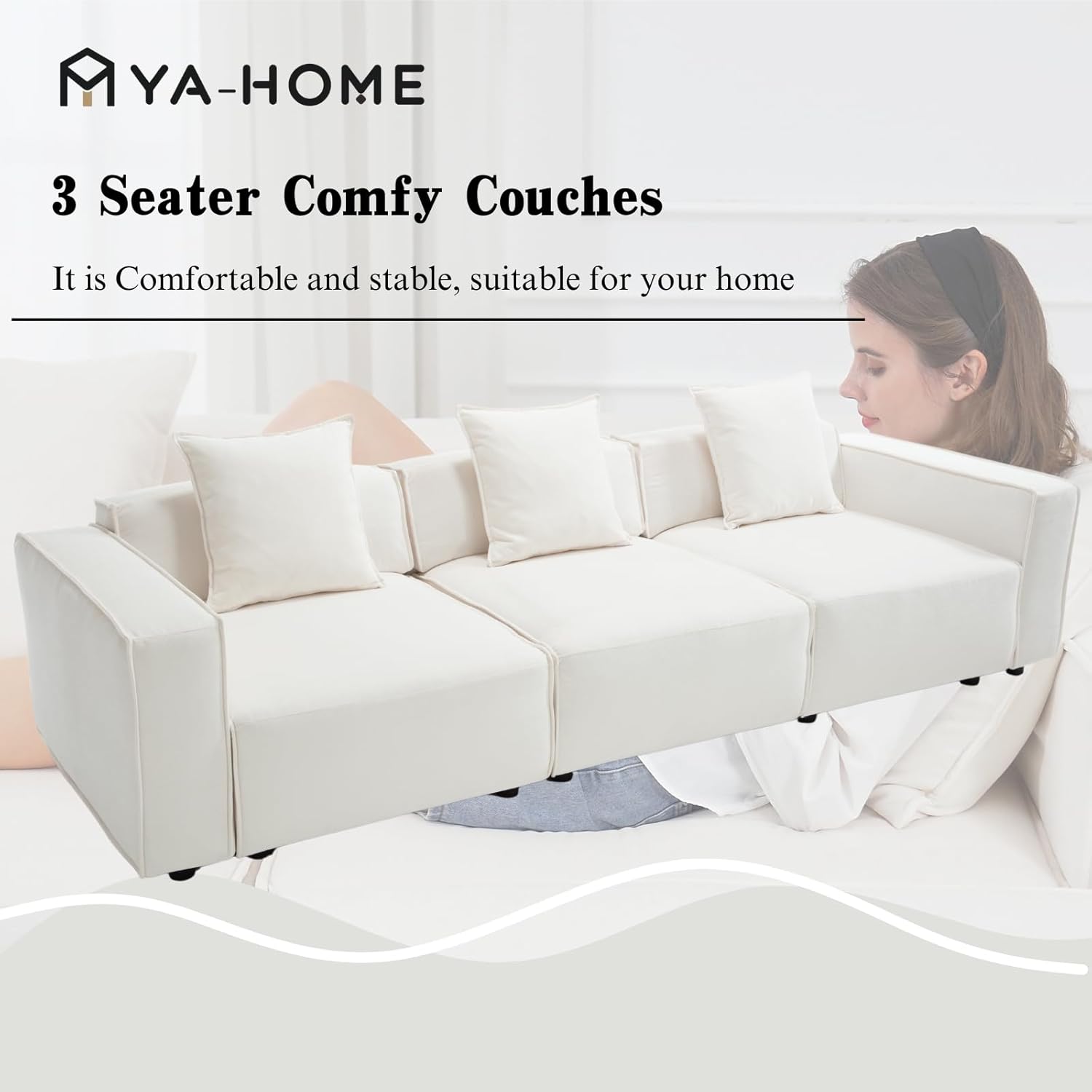 Ya-Home Modular Sectional Sofa Set Beige
