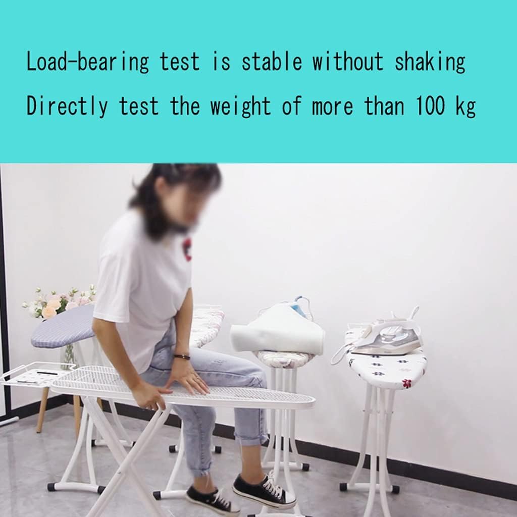 Foldable Ironing Board with Adjustable Height and Heat Resistant Surface