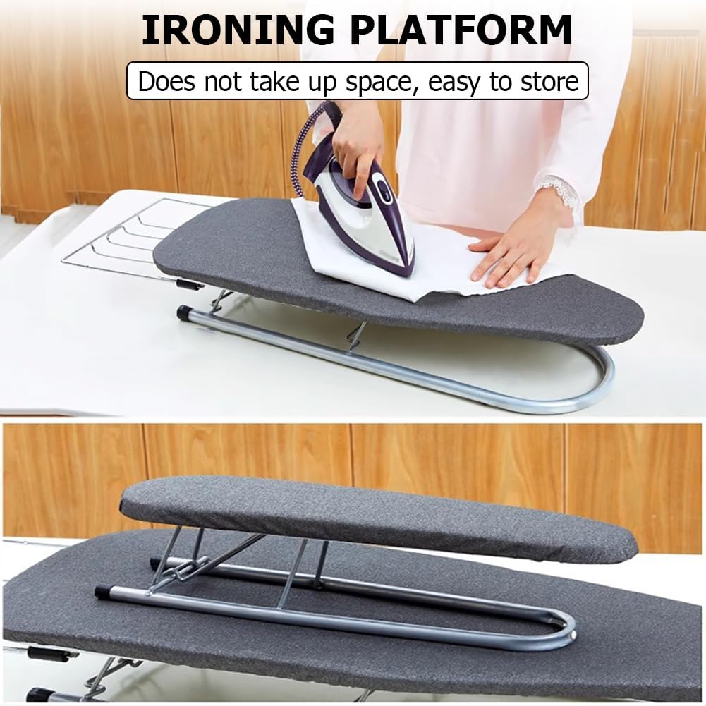 PA-DABAOO Tabletop Ironing Board with Heat Resistant Cover