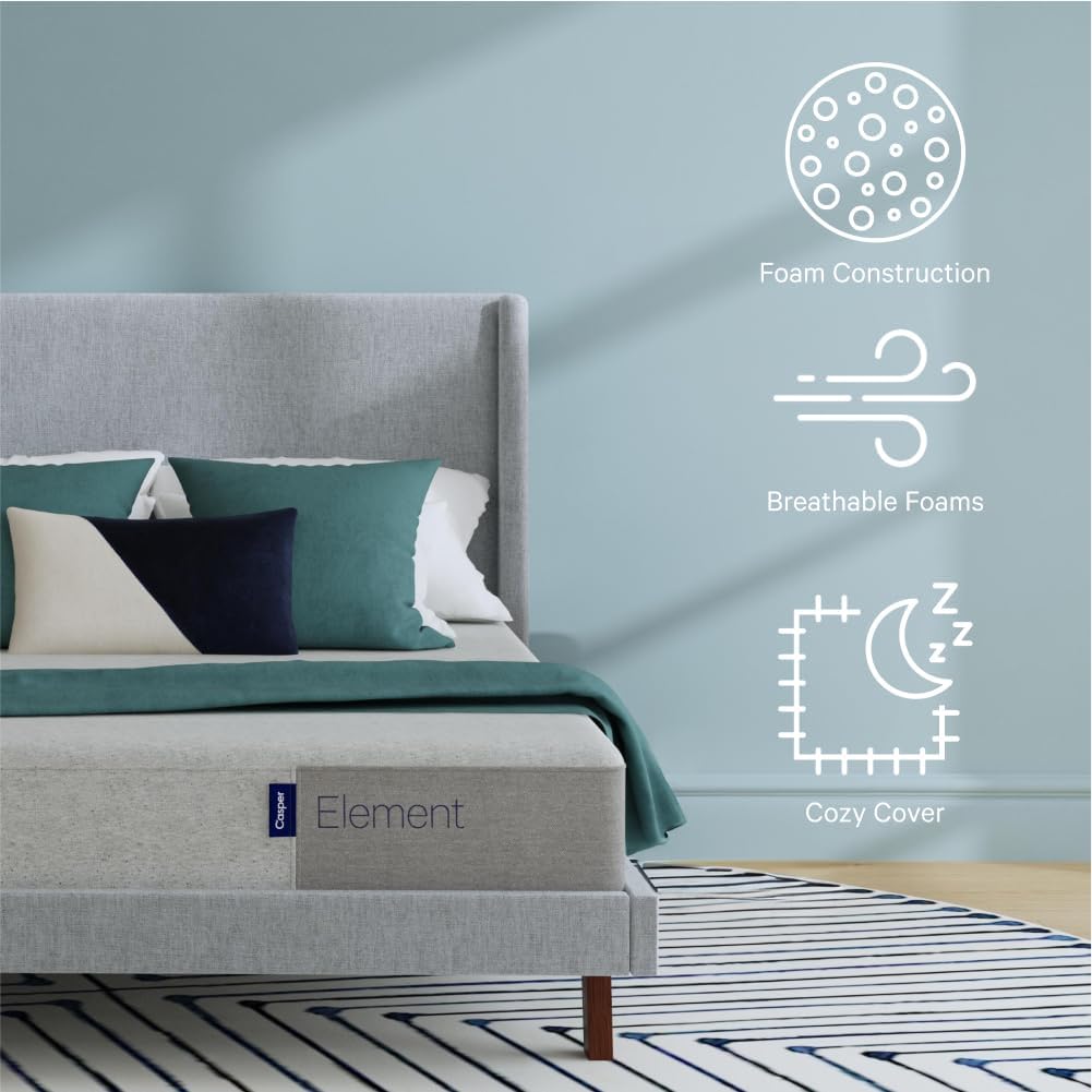 Casper Sleep Element Medium Firm Twin XL Mattress with 100 Night Trial