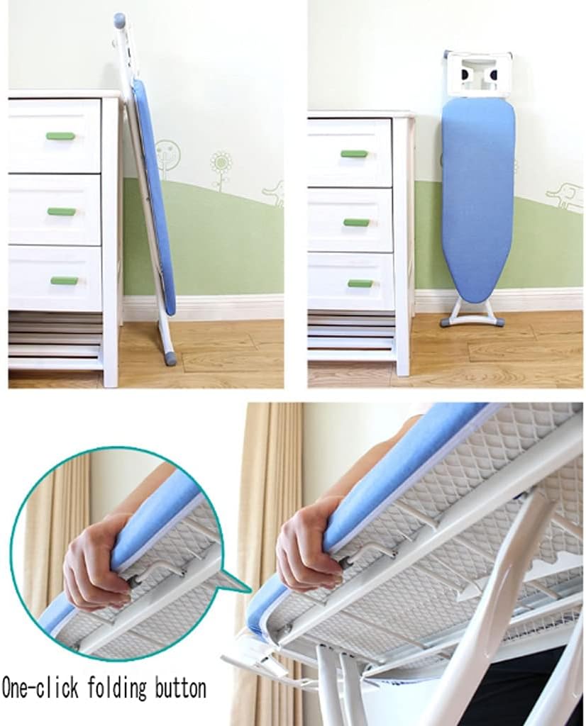 BDPP Ironing Board with 6 Height Options and Flame Retardant Fabric