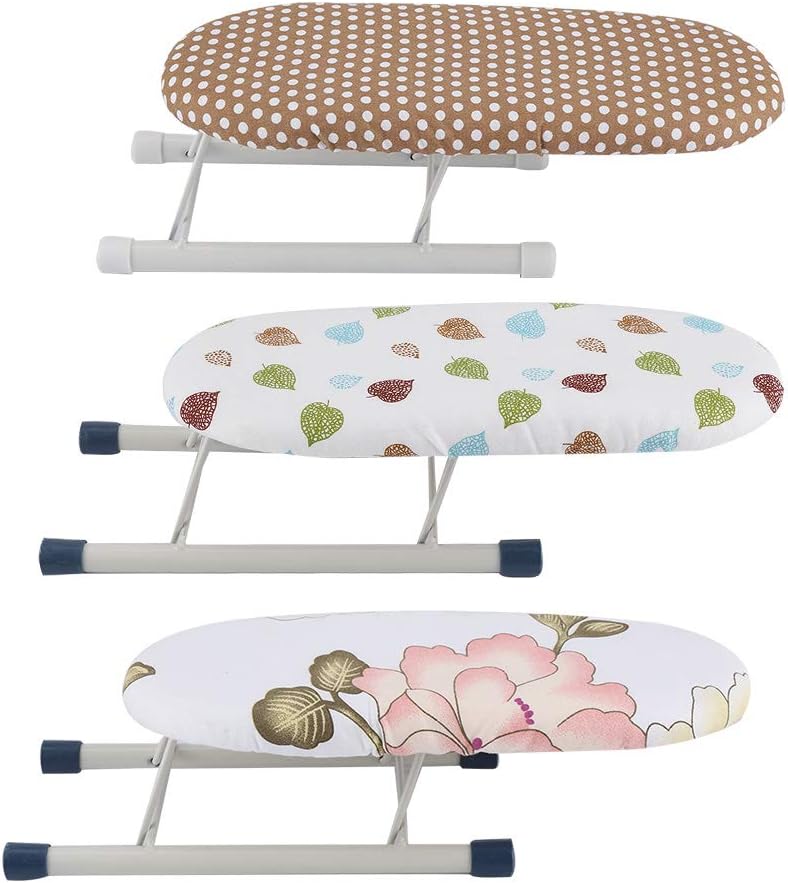 Mini Foldable Ironing Board with Cotton Cover for Sleeve Cuff and Collar