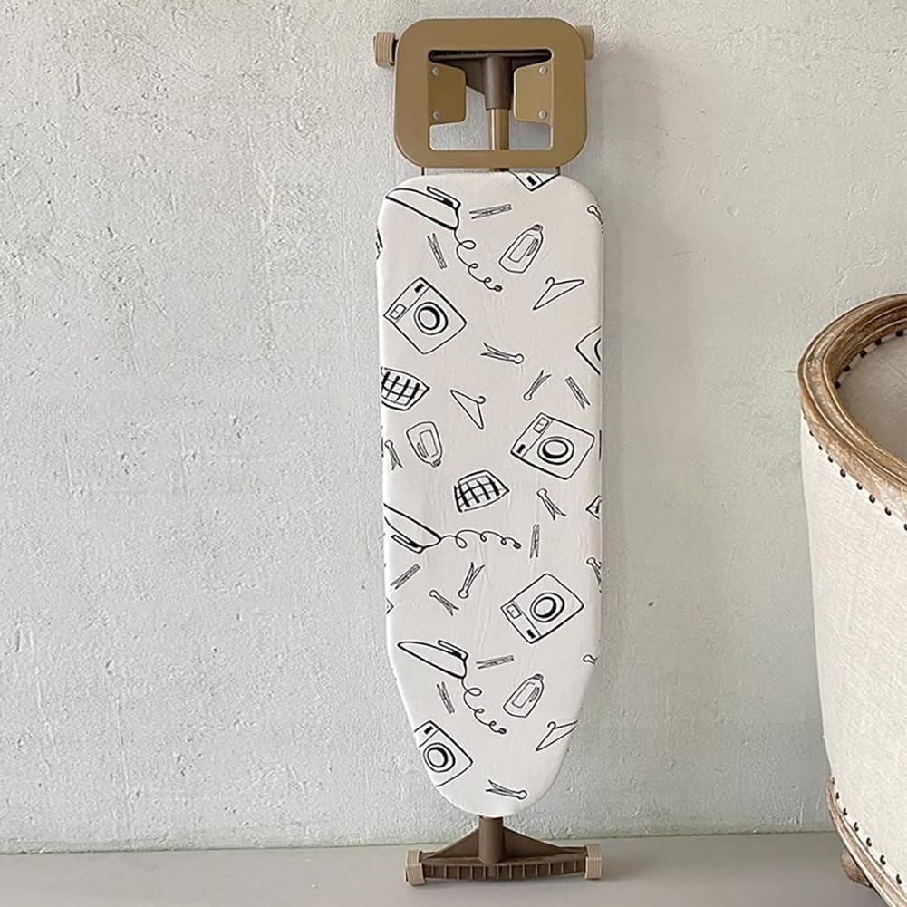 Seven-Height Adjustable Folding Ironing Board with Durable Pad