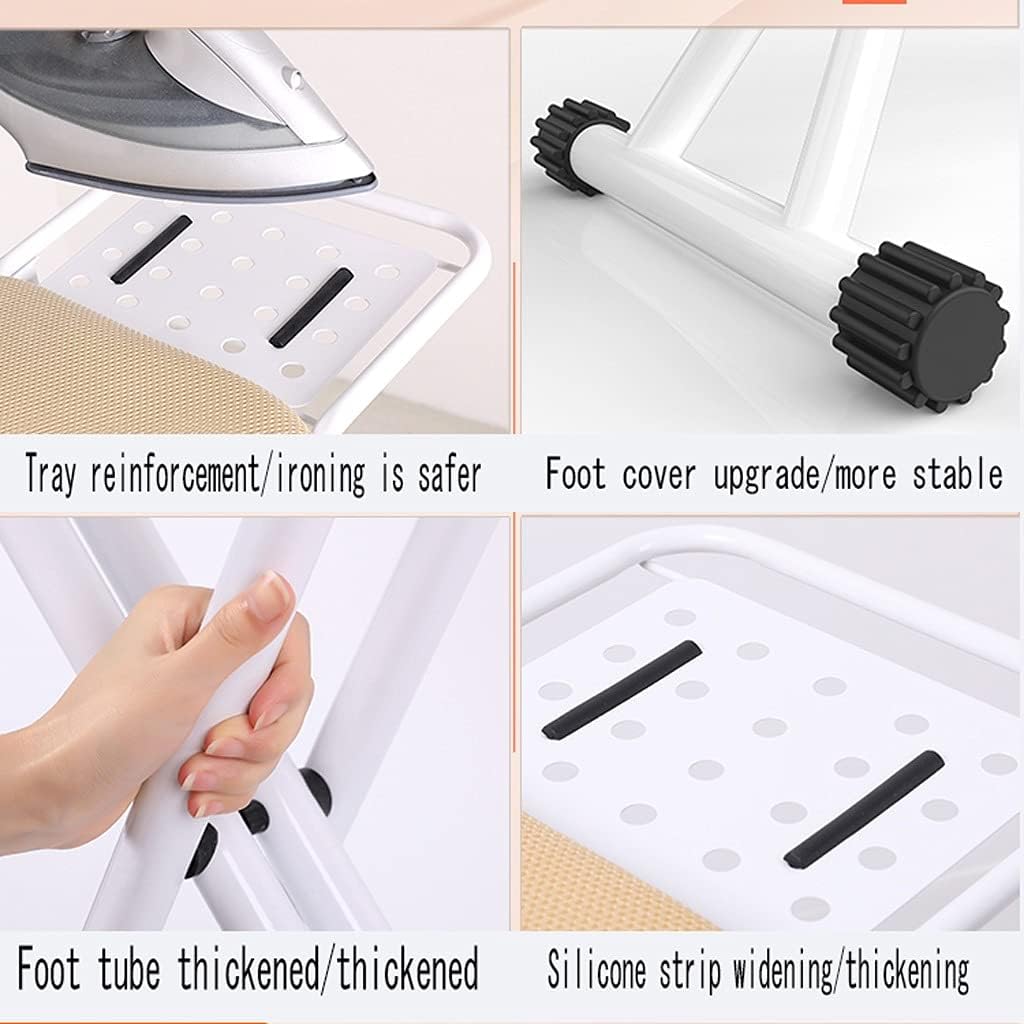 Ironing Board with 6 Height Options and Anti-Scald Fabric