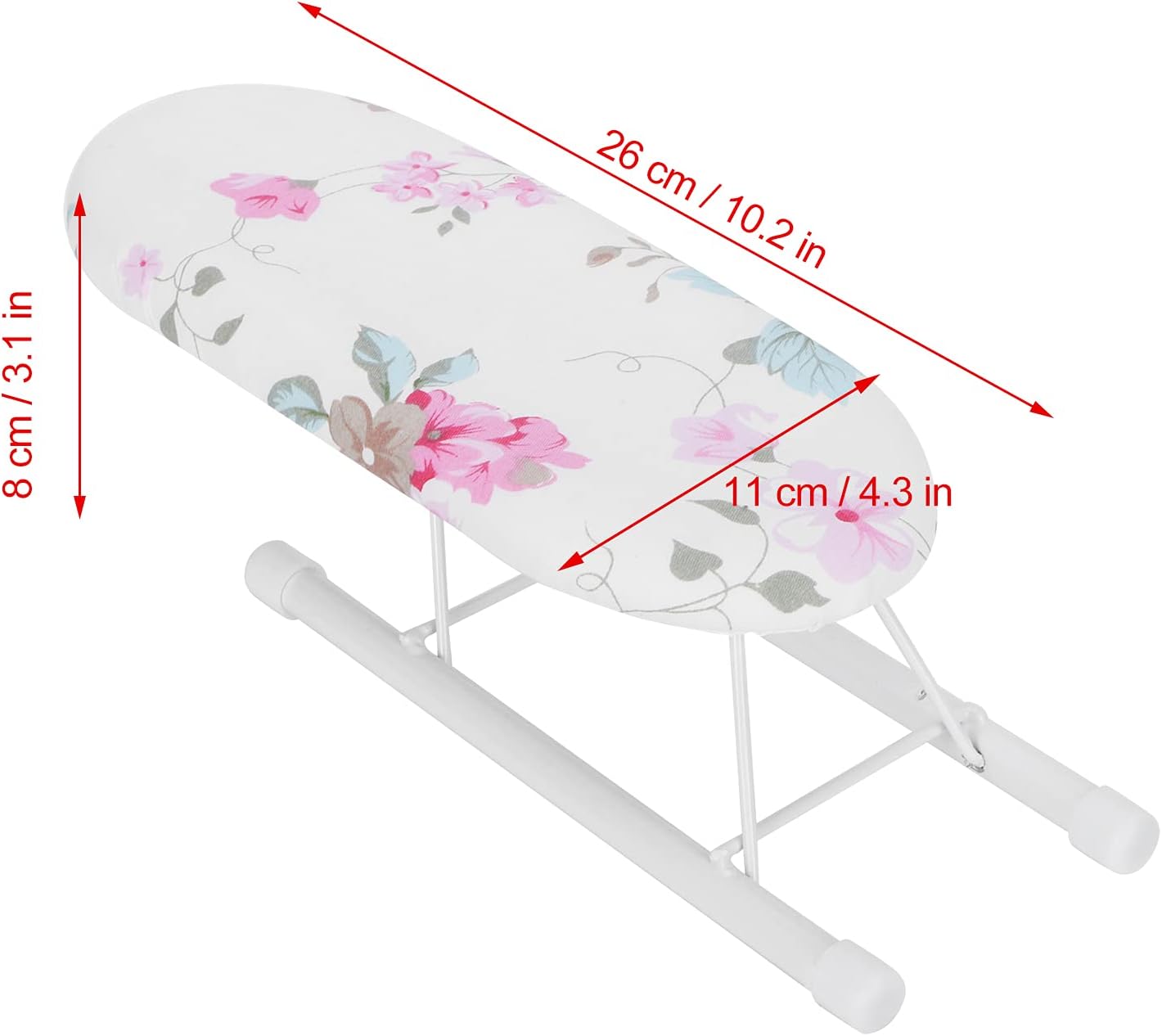 Cocoarm Small Ironing Board with Foldable Design and Flower Pattern 1