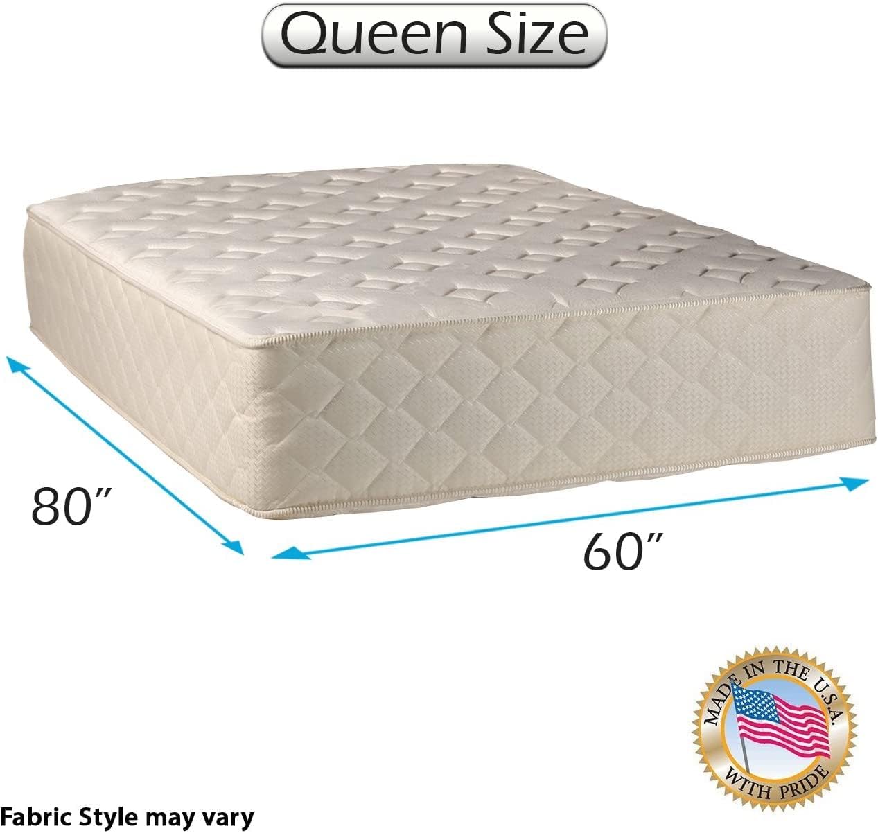 Dream Solutions USA Highlight Luxury Firm Queen Mattress with Cover Protector Included