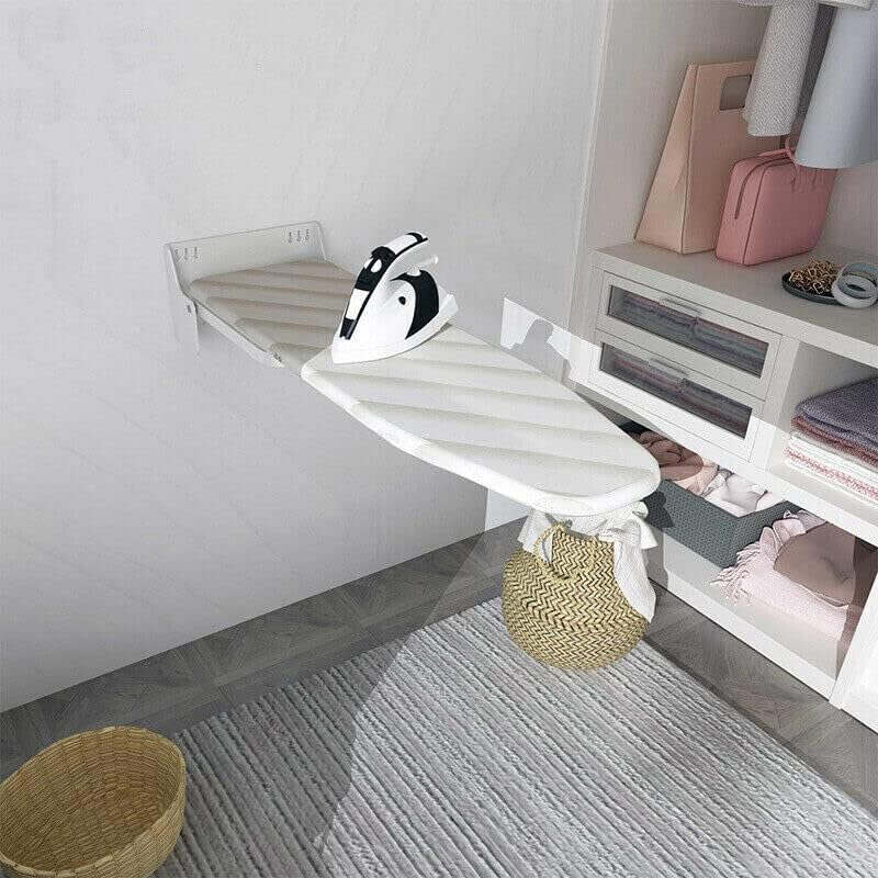 Foldable Wall Mount Ironing Bracket with Heat Resistant Cover