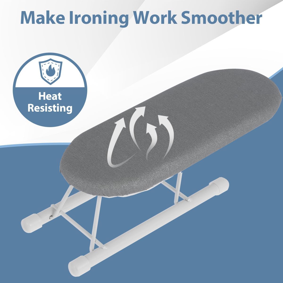Abizarch Compact Tabletop Ironing Board with Non-Slip Feet