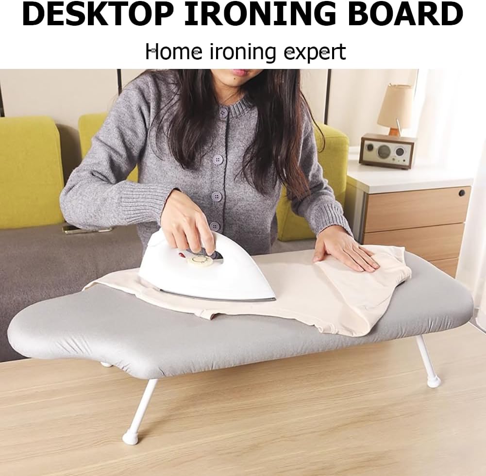 Tabletop Mini Ironing Board with Foldable Legs