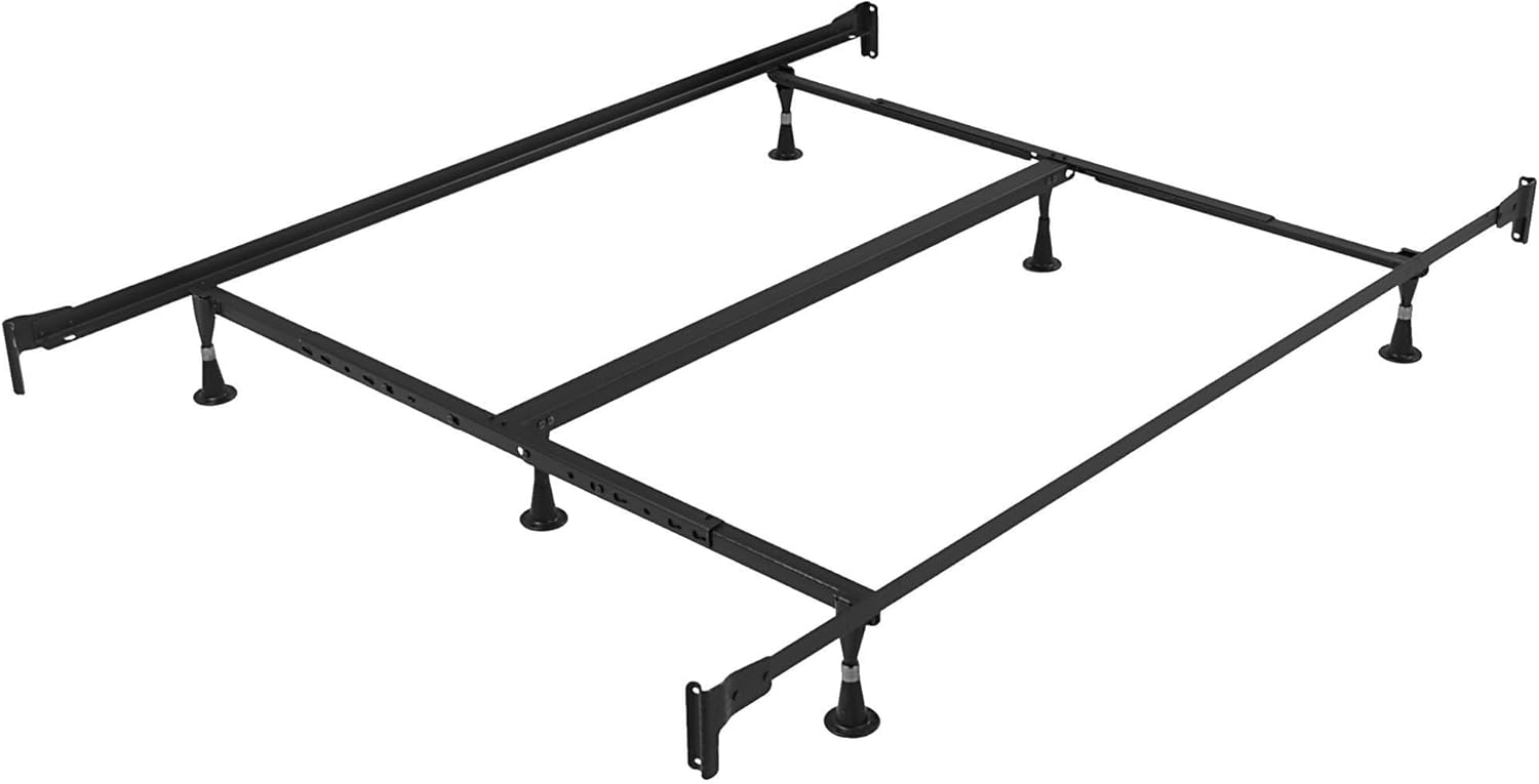 Dream Solutions USA Spinal Plush Queen Mattress Set with Metal Frame