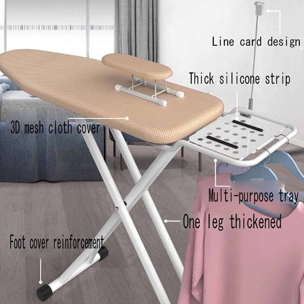 Ironing Board with 6 Height Options and Anti-Scald Fabric