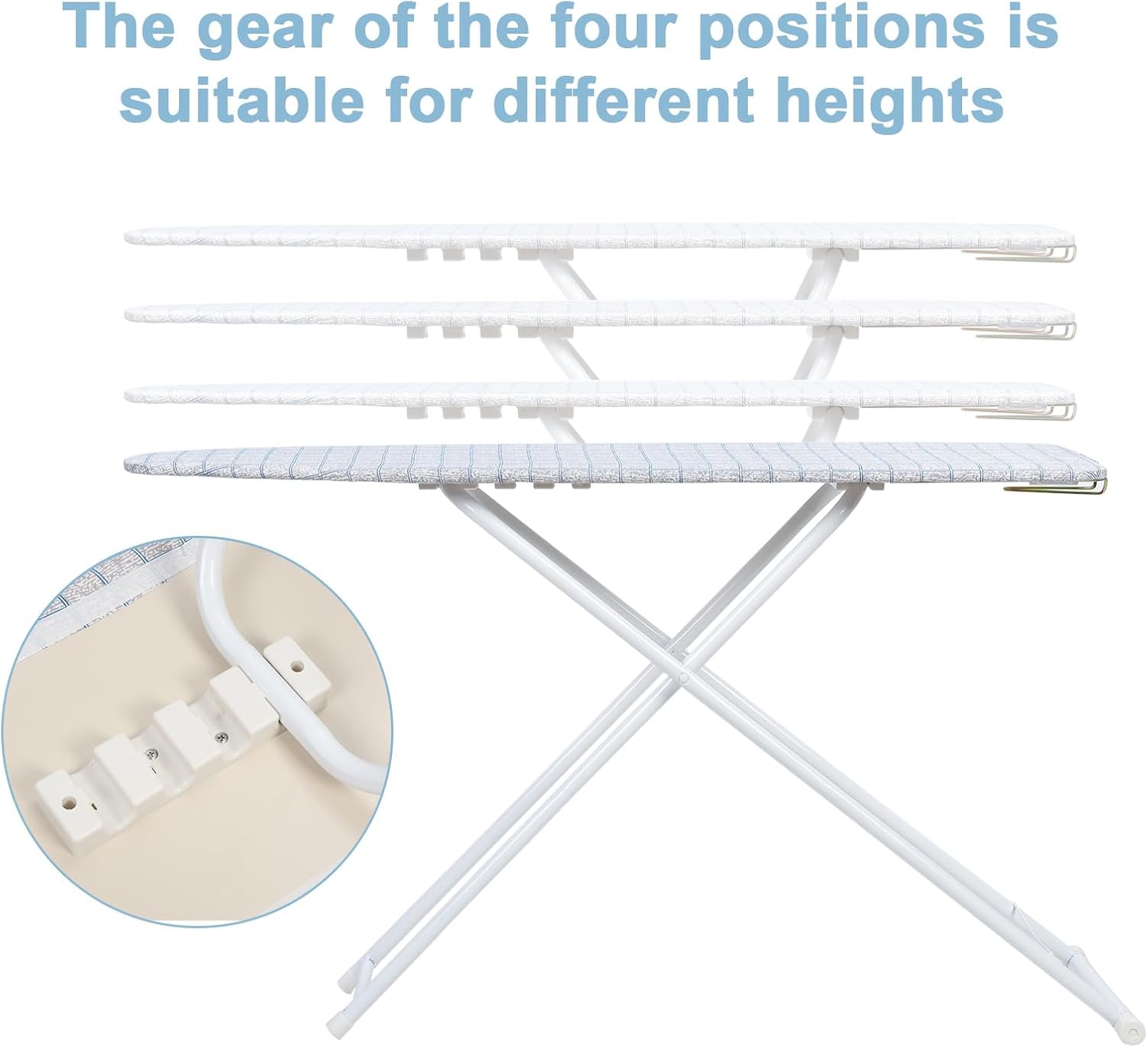 Ironing Board with Adjustable Height and Folding Legs