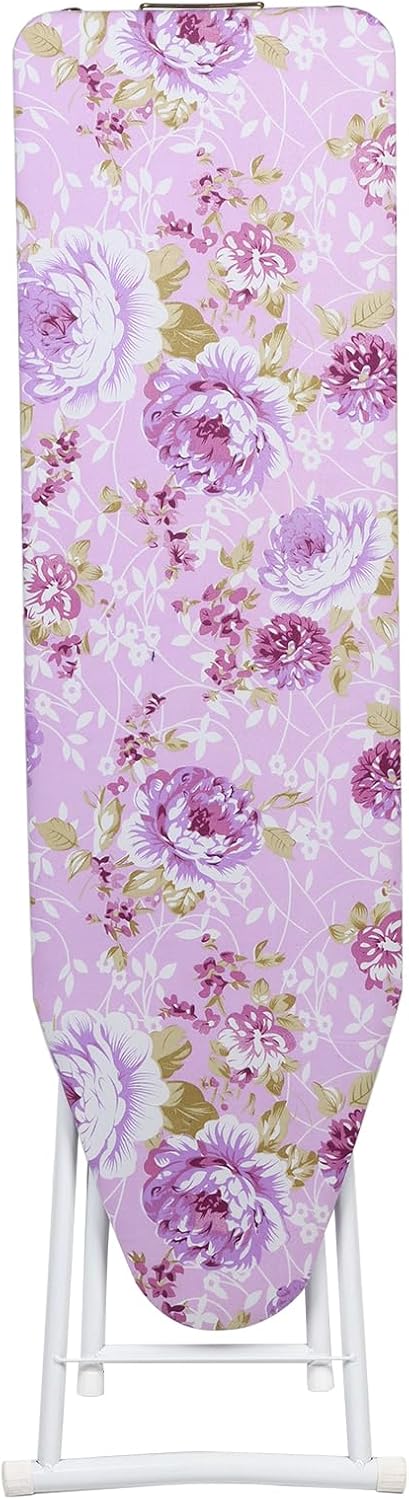 Folding Ironing Board with Adjustable Height and Non-Slip Feet