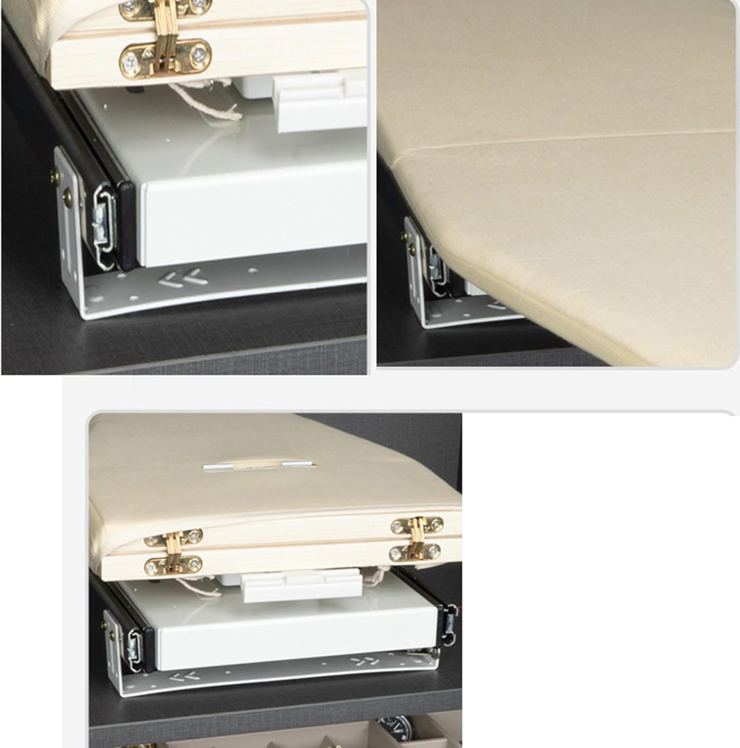 YOtat Ironing Board 80x40cm Foldable Cabinet Hidden Support Rotatable