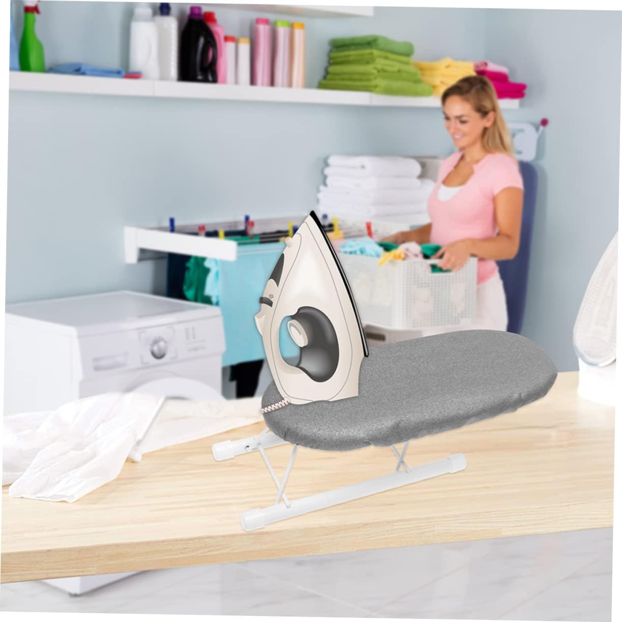 Convenient Mini Ironing Board with Foldable Design for Home and Travel