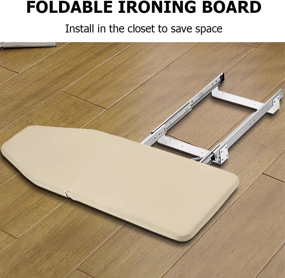 Retractable Ironing Board with 180 Swivel and Foldable Design