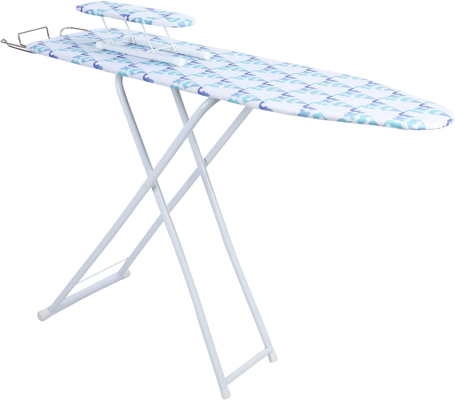 LINASHI Ironing Board Adjustable Height Folding Vertical Pillar Smooth Edge