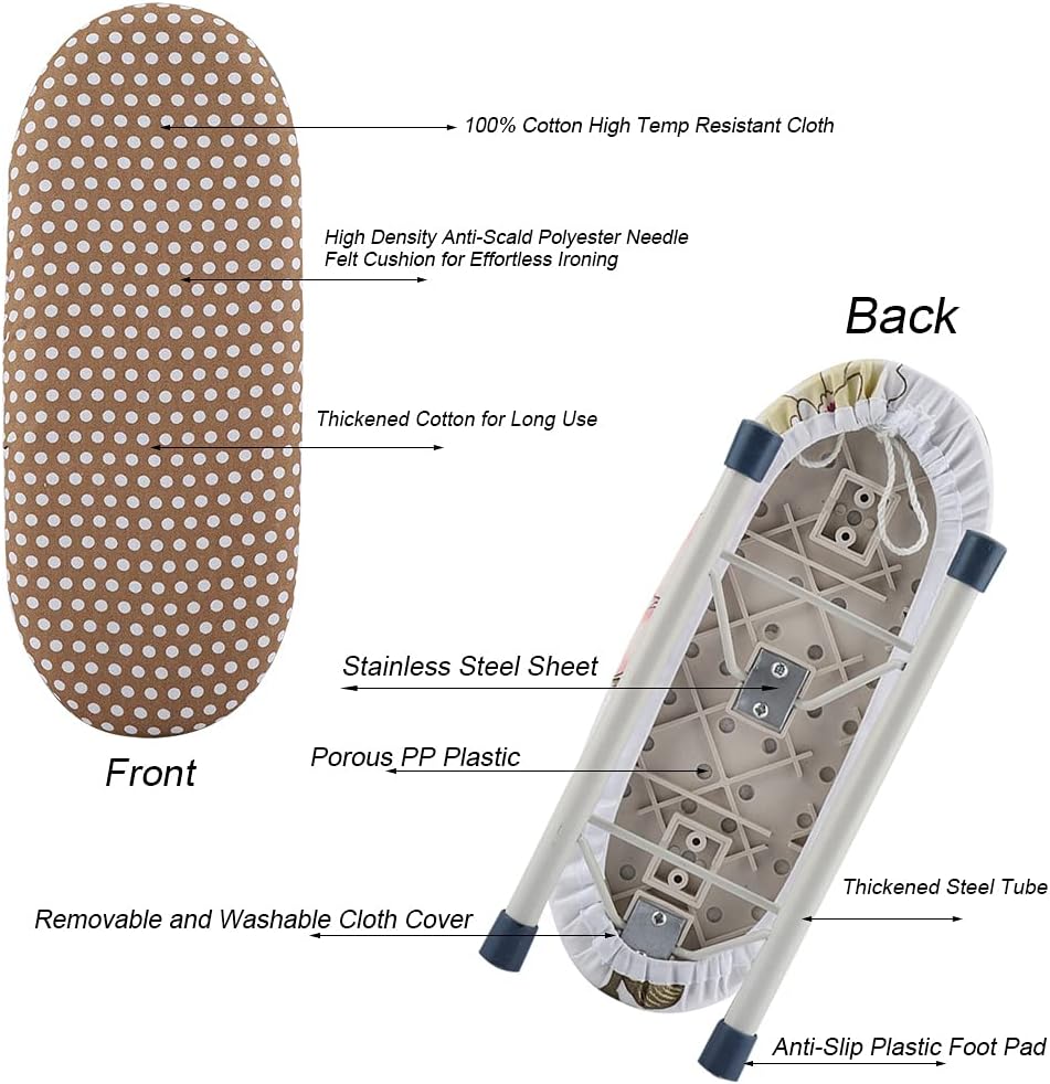 Chiciris Foldable Tabletop Ironing Board for Home and Travel