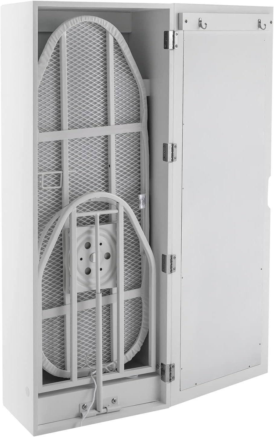 Wall Mounted Ironing Board Cabinet with Mirror and Rotation