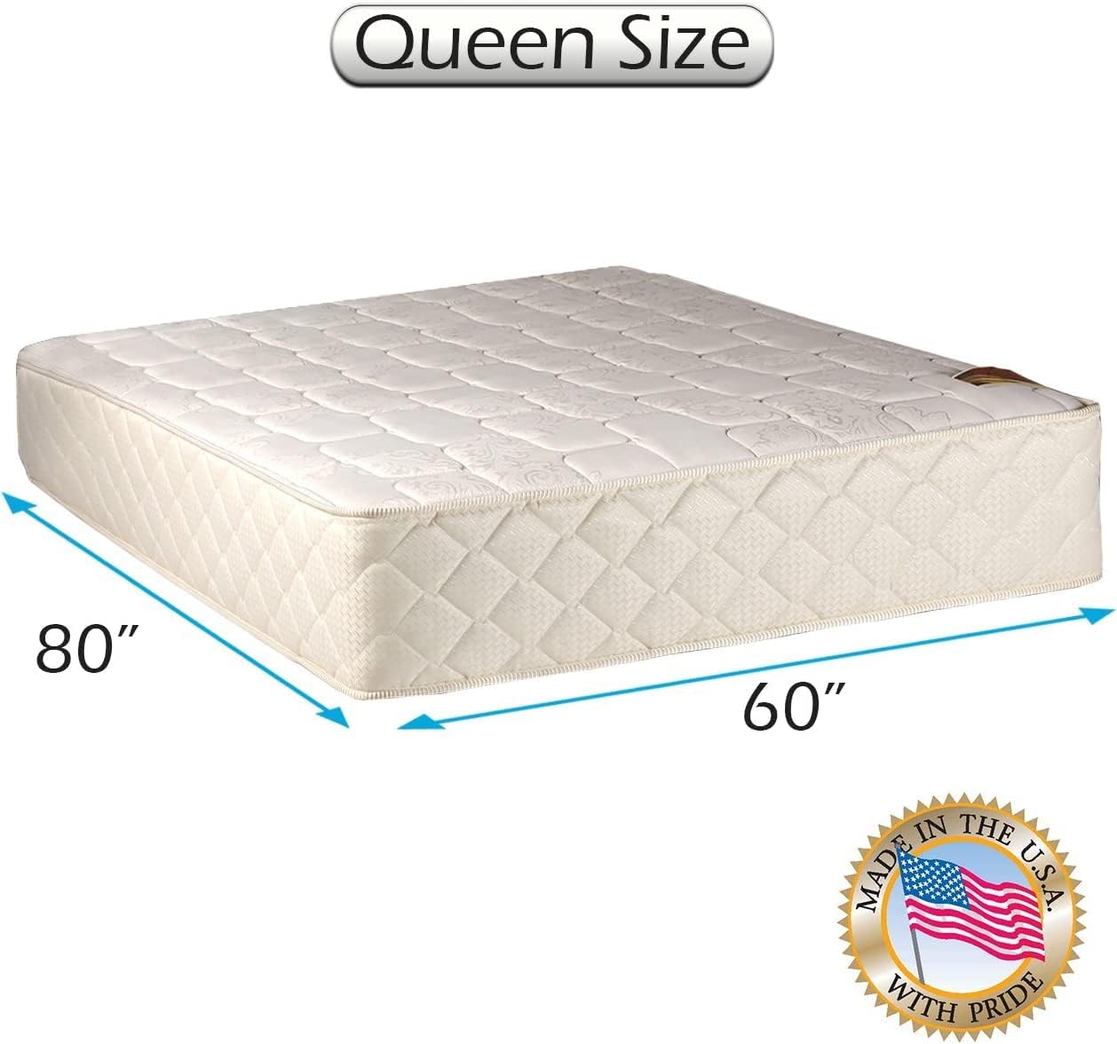 DS Solutions USA Grandeur Deluxe 2-Sided Queen Mattress with Cover Protector