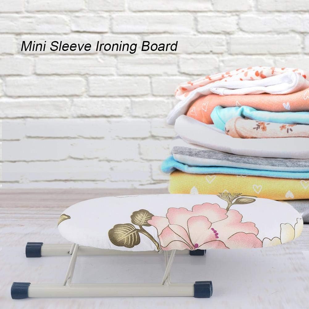 Mini Foldable Ironing Board with Cotton Cover for Sleeve Cuff and Collar