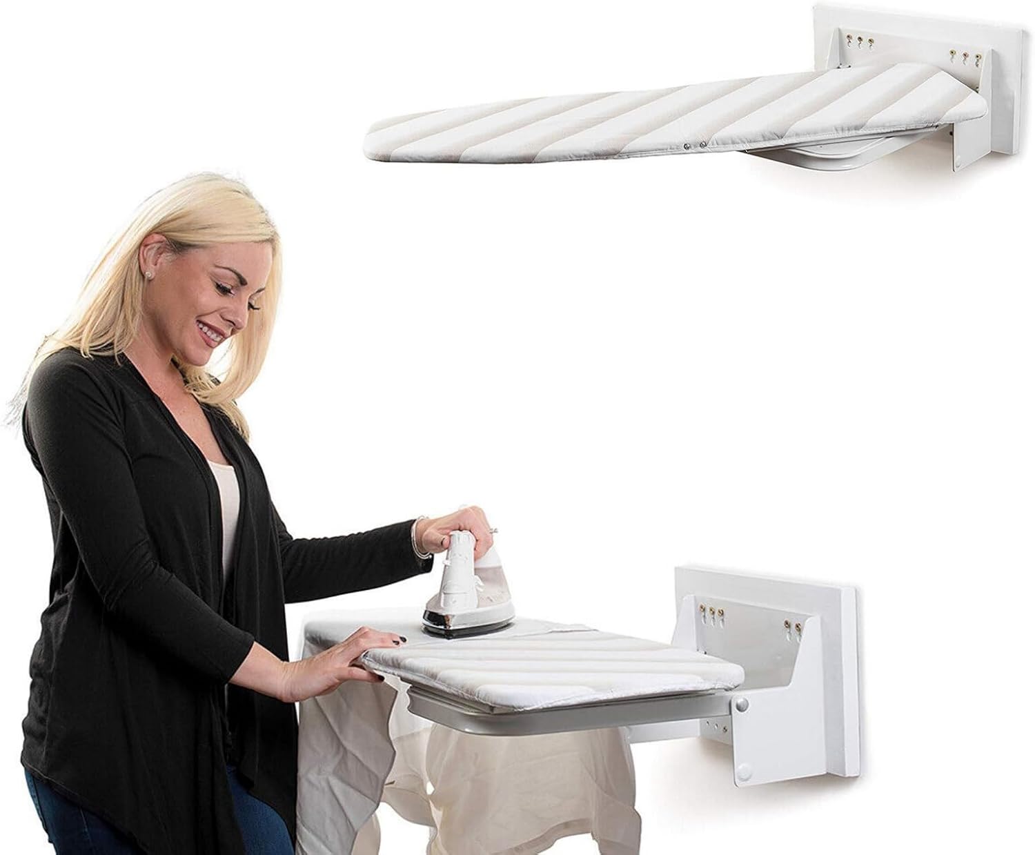 DYRABREST Wall Mounted Ironing Board 37x12 Inch Foldable Heavy Duty