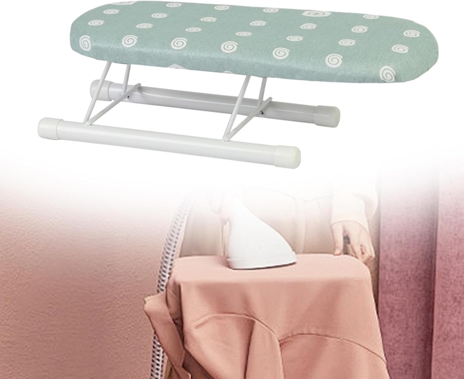 Generic Portable Folding Ironing Board for Garments - Lightweight Tabletop Ironing Solution