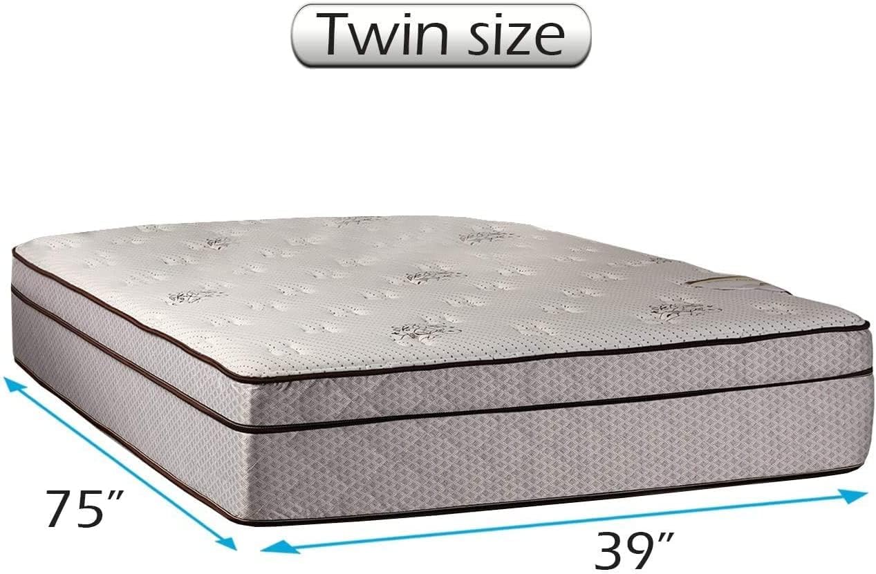 DS Solutions USA Fifth Ave Eurotop Plush Twin Mattress