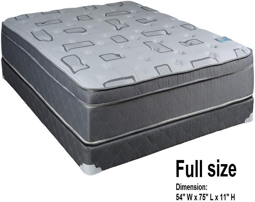 Dream Solutions USA Natural Trophy Full Mattress Set with Protector Included
