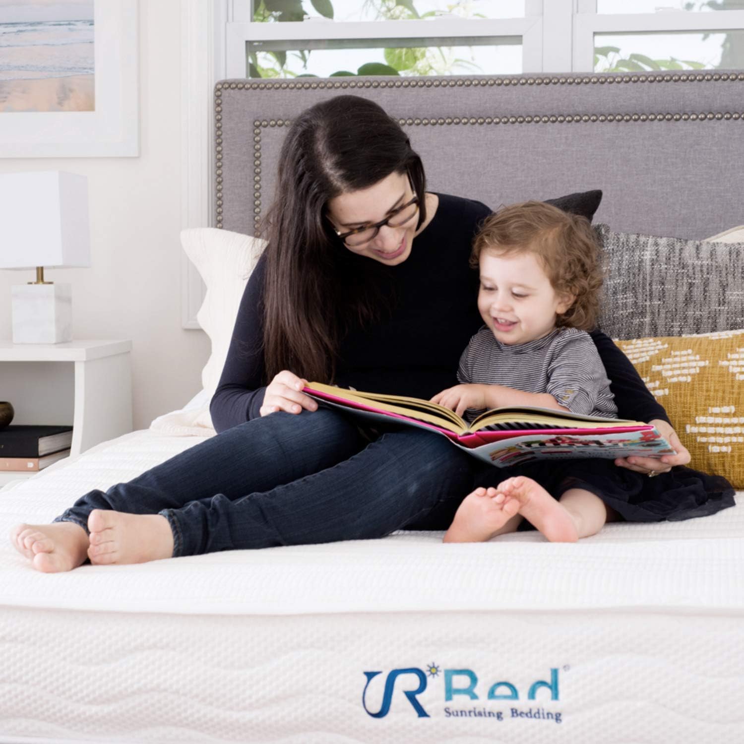 SR Red Sunrising King Mattress 10 Inch Hybrid Gel Memory Foam