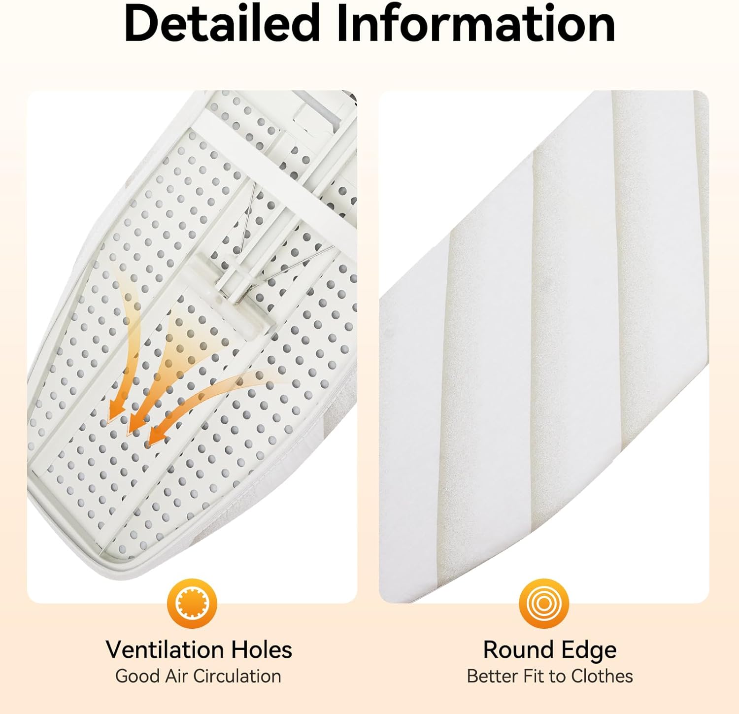 Wall Mounted Ironing Board with Heat Resistant Cover