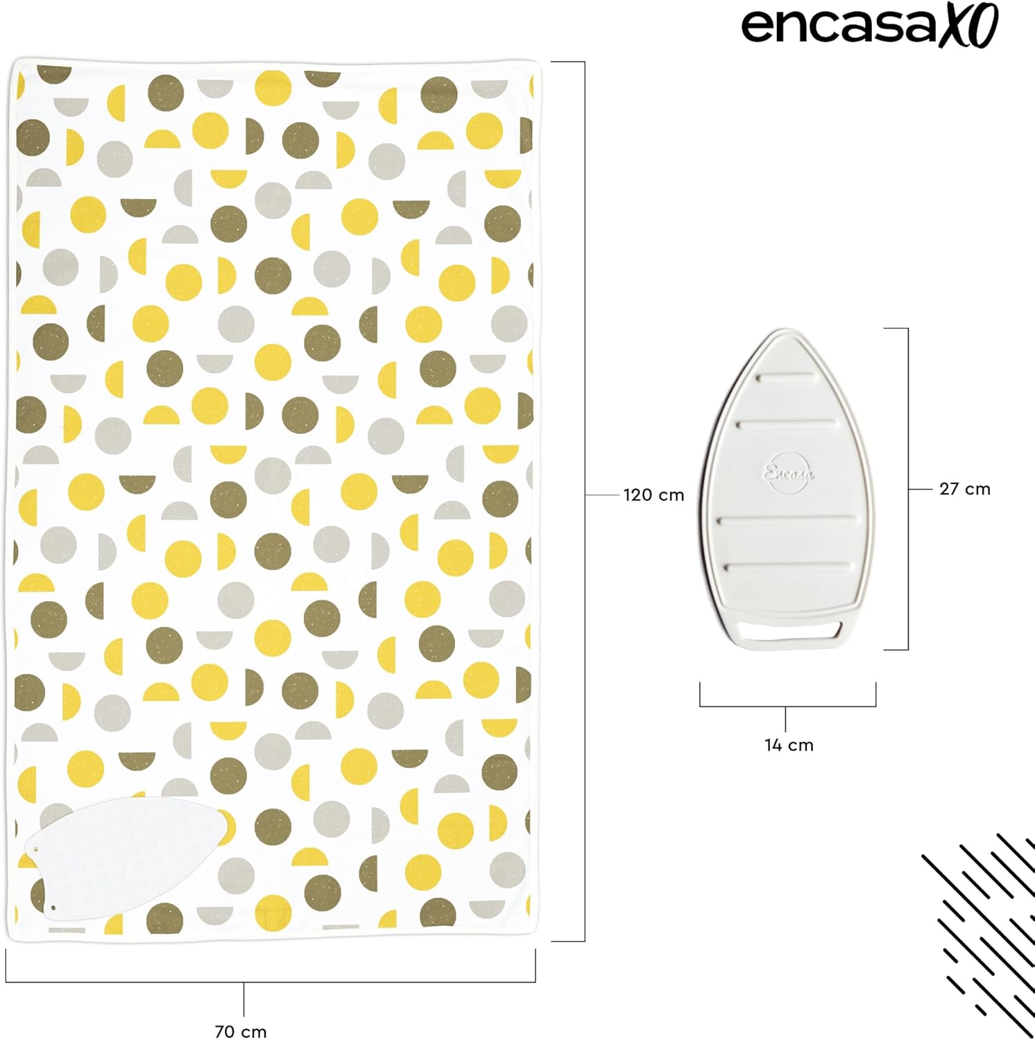 Encasa XO Large Ironing Mat with Silicone Rest