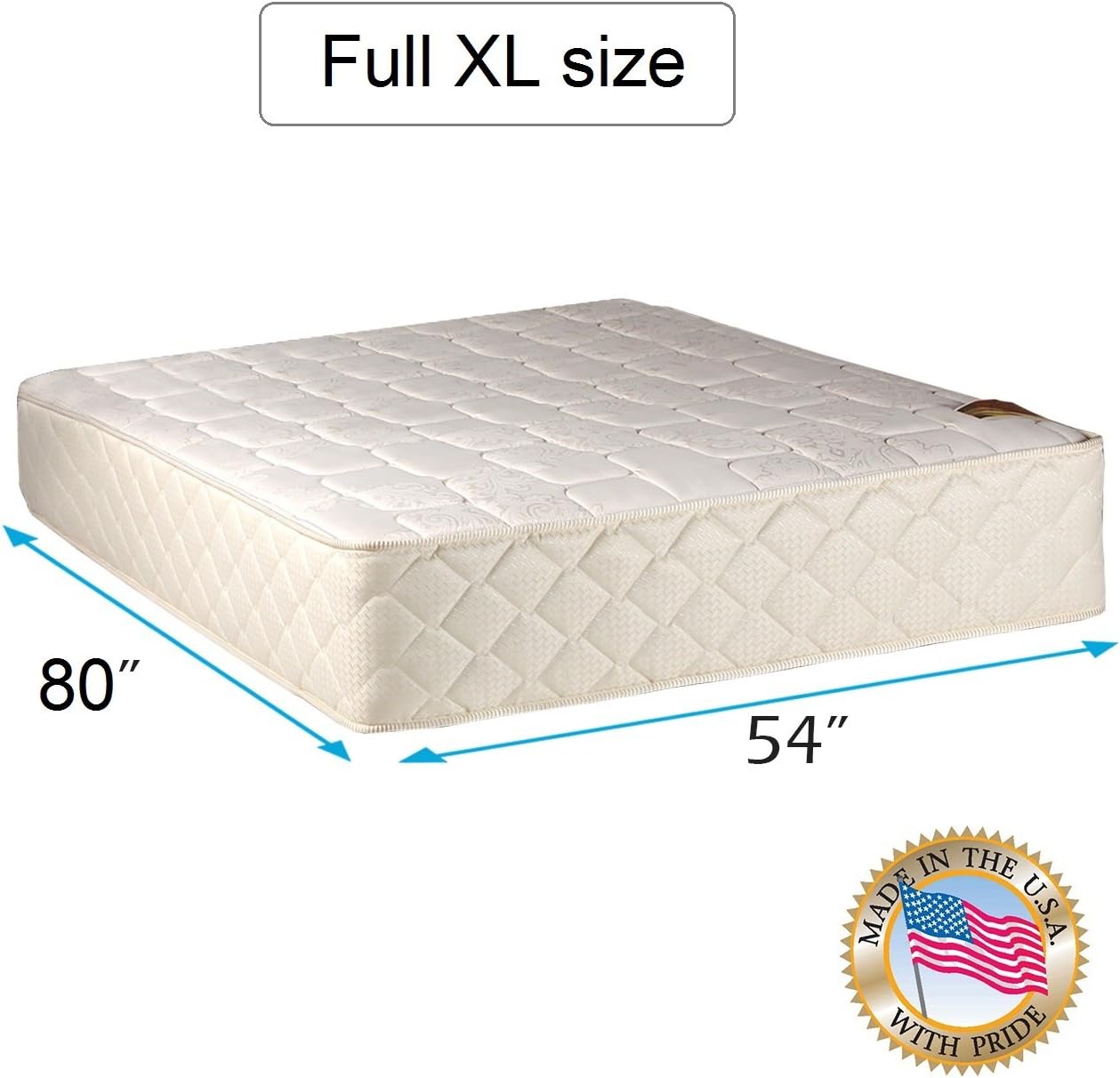 DS USA Grandeur Deluxe Twin XL Mattress with Cover Protector