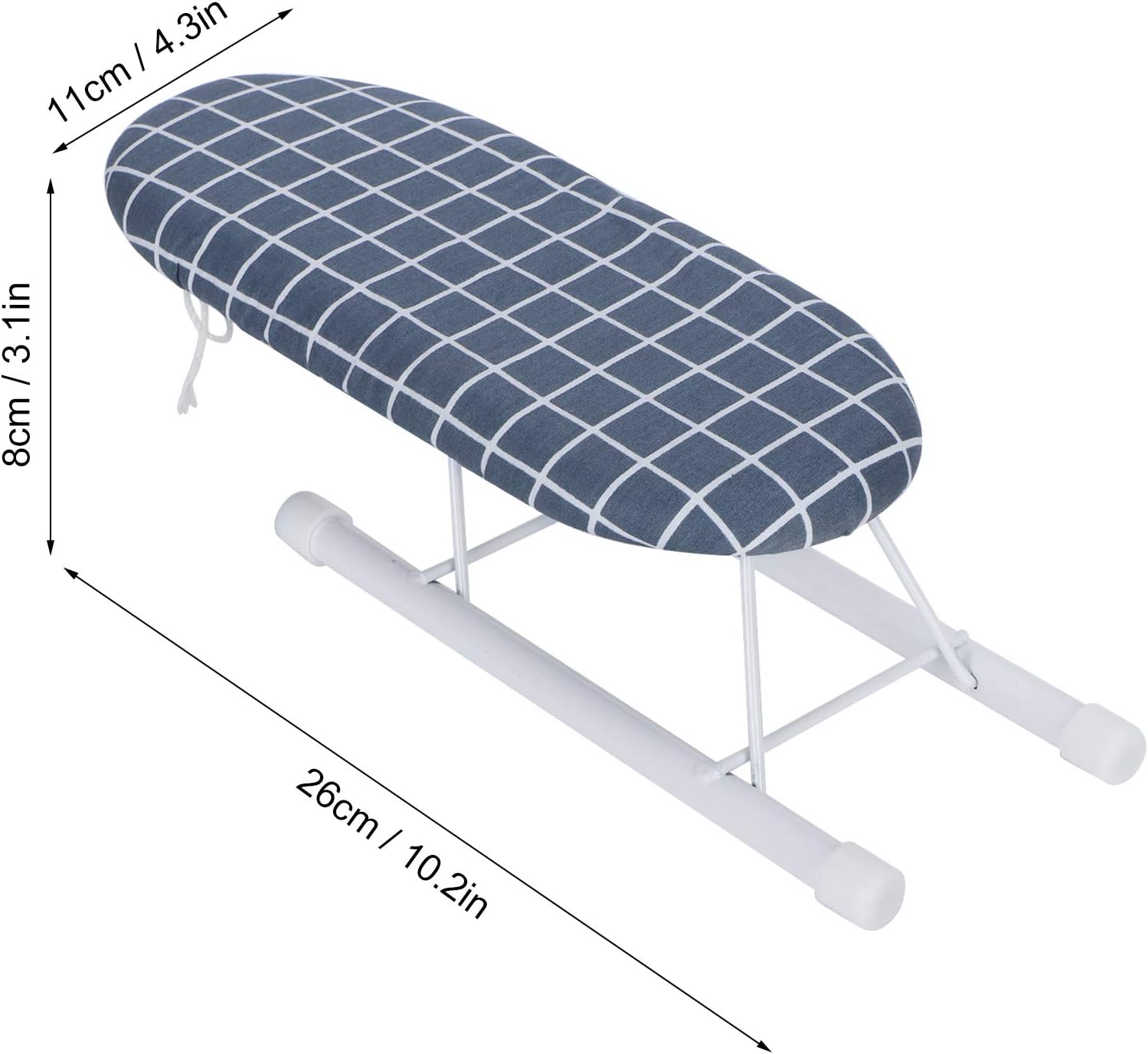 QIRG Foldable Mini Ironing Board with Washable Cover