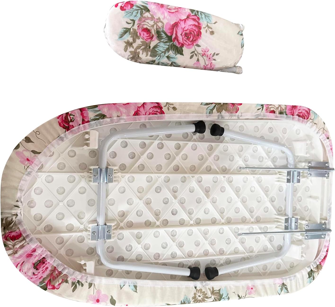 Tabletop Ironing Board with Foldable Legs and Heat Resistant Cover
