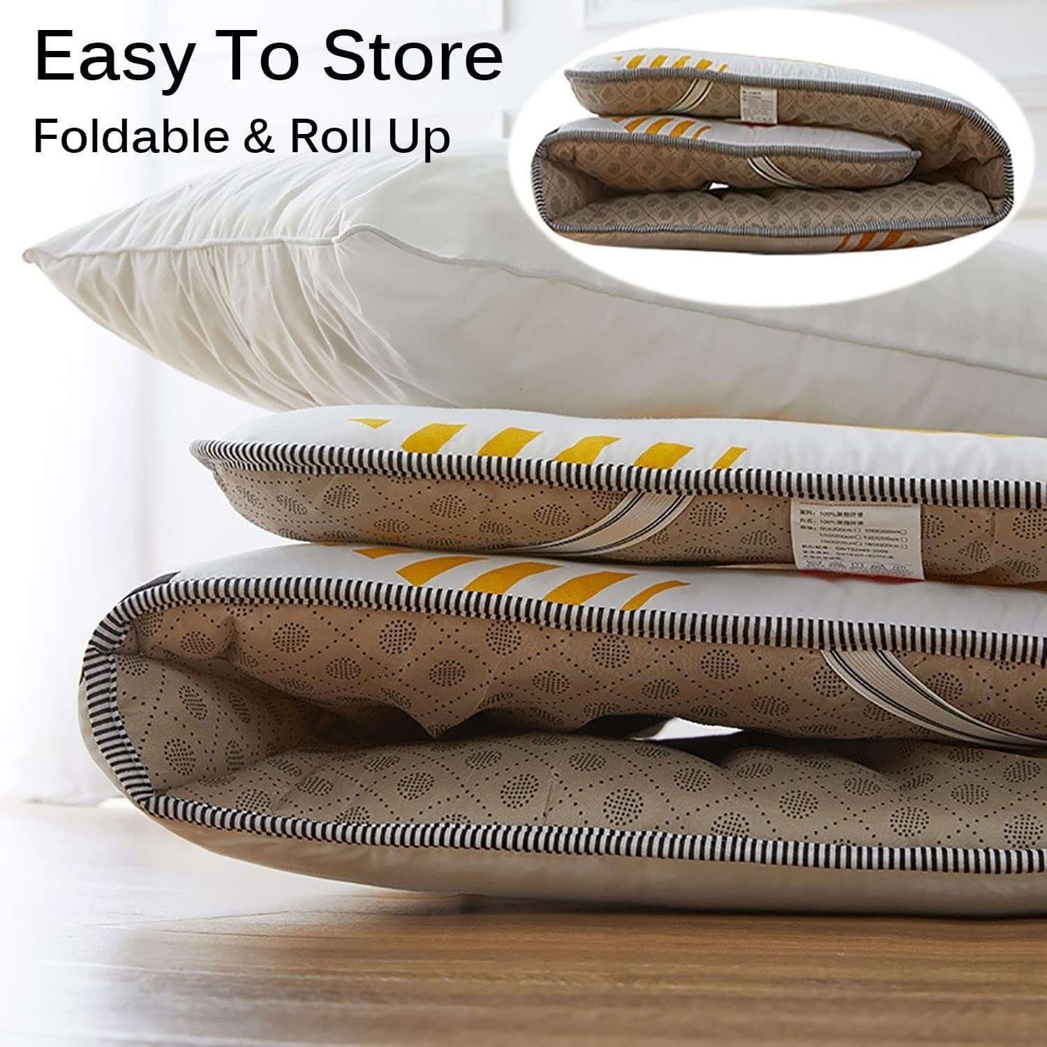 Japanese Style Portable Folding Floor Mattress for Home and Travel