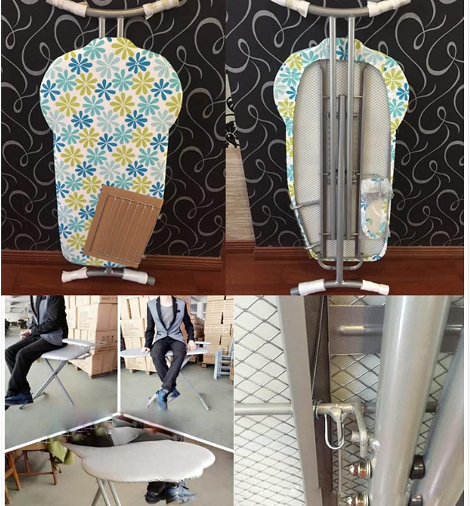 Folding Ironing Board with 9 Height Options and Ironing Sleeves