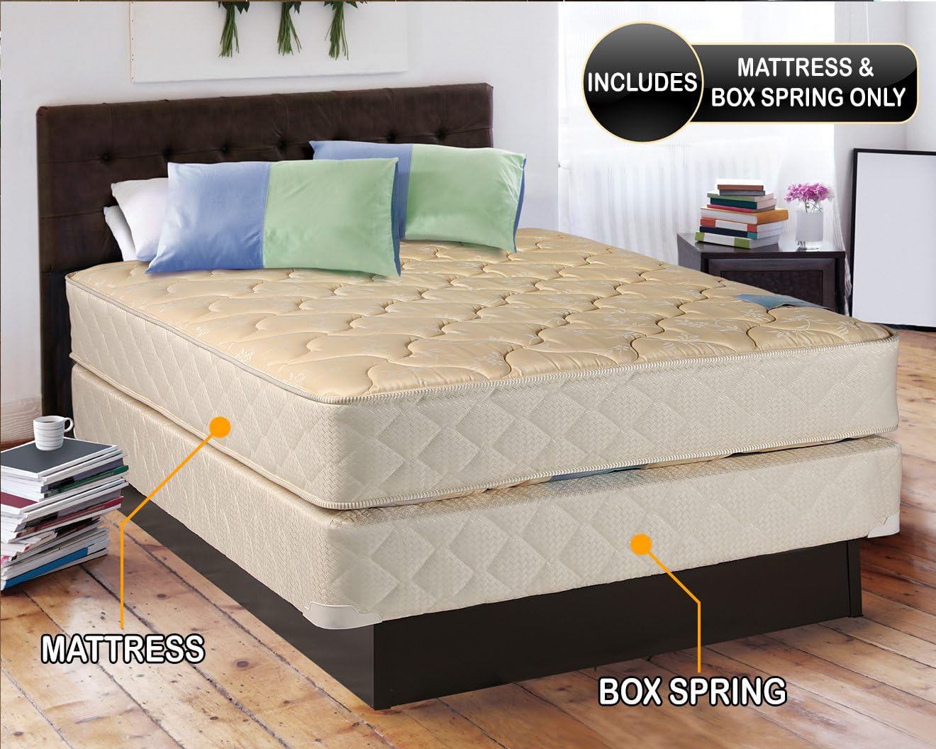Comfort Beddings Dreamy Classic Full Mattress Box Spring Set