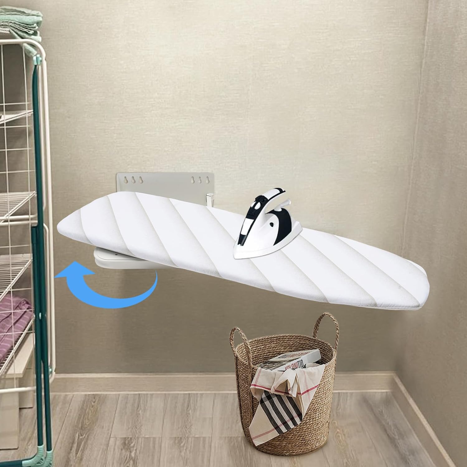Wall-Mounted Ironing Table with 180 Swivel Foldable Design