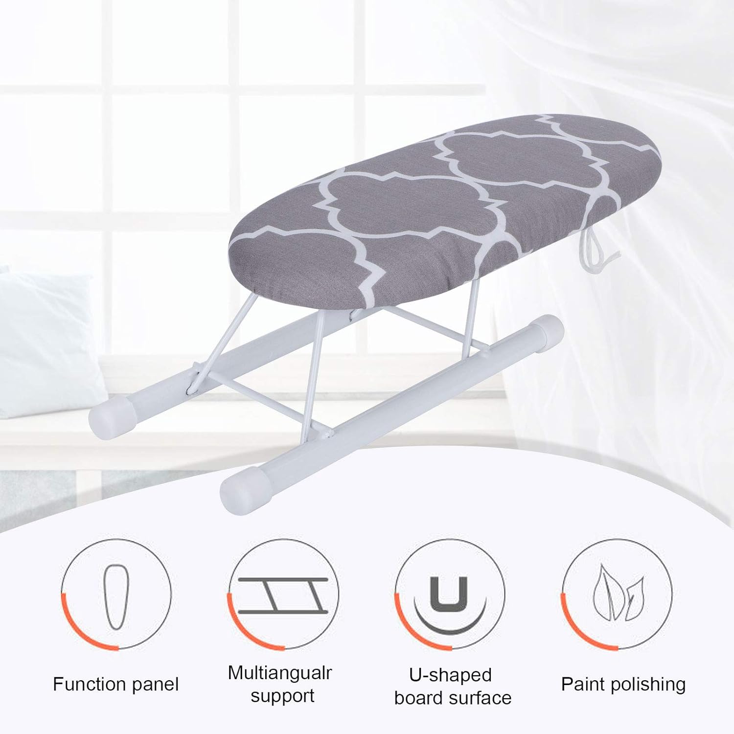 Fdit Mini Ironing Board Foldable for Cuffs and Collars