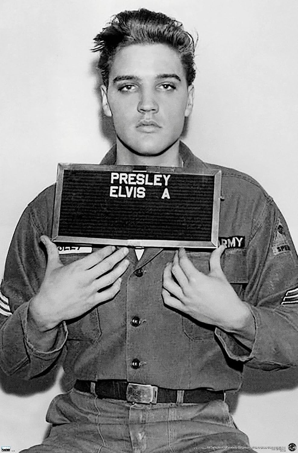 Trends International Elvis Presley Army Enlisting Wall Poster 34x224
