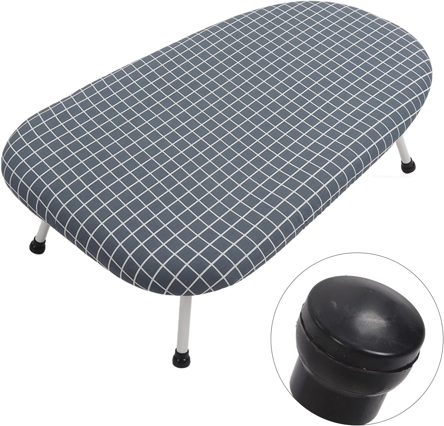 AUNMAS Foldable Mini Ironing Board Classic Blue Plaid