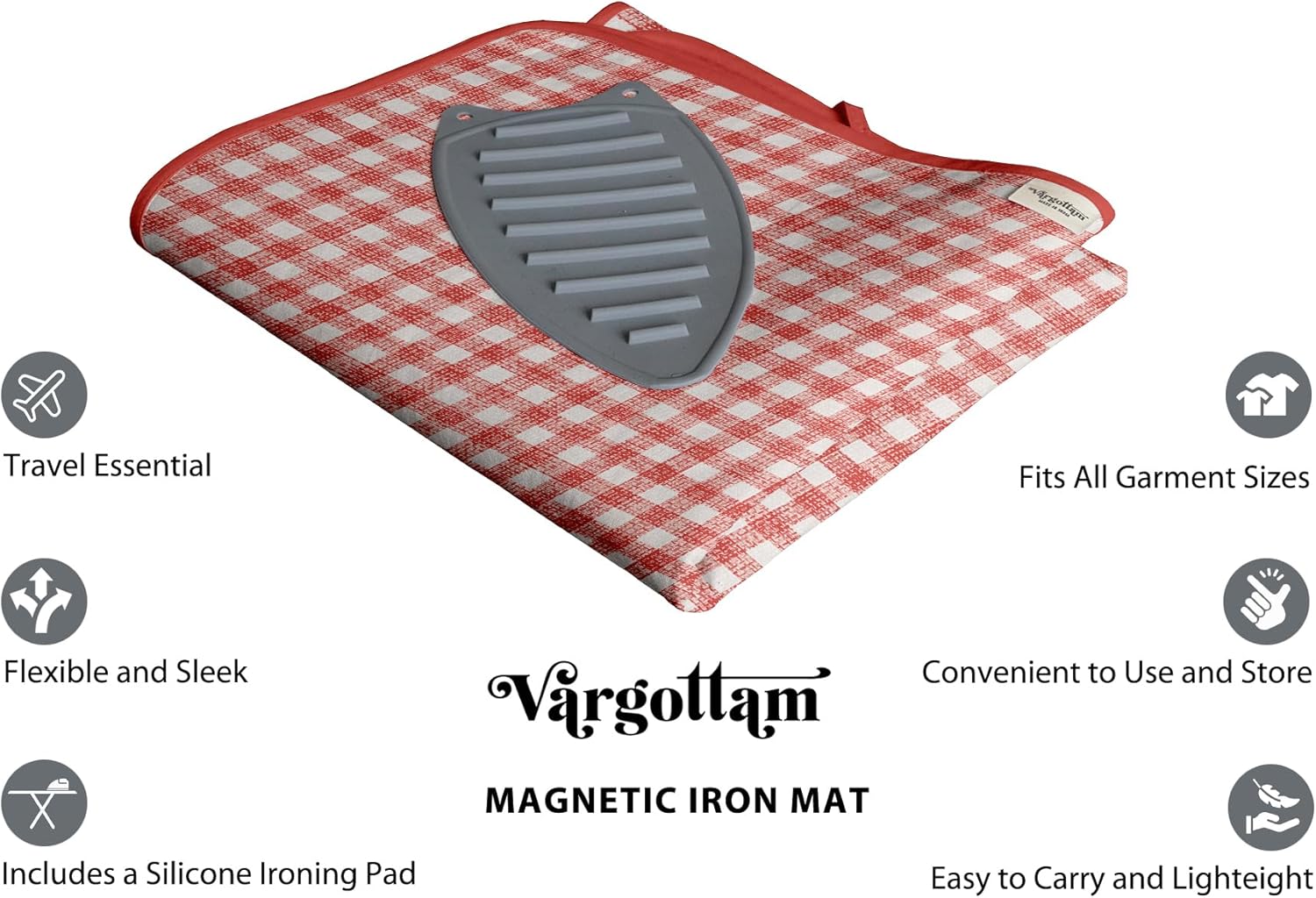 Vargottam Cotton Magnetic Ironing Mat Portable Foldable