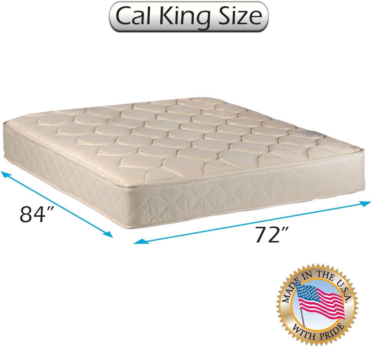 Dream Solutions USA Comfort Classic Two-Sided Mattress Cali King