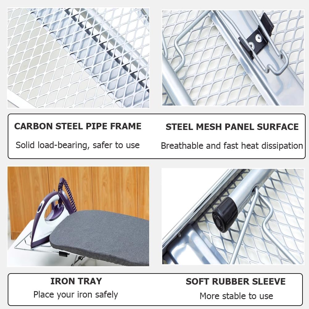 PA-DABAOO Tabletop Ironing Board with Heat Resistant Cover