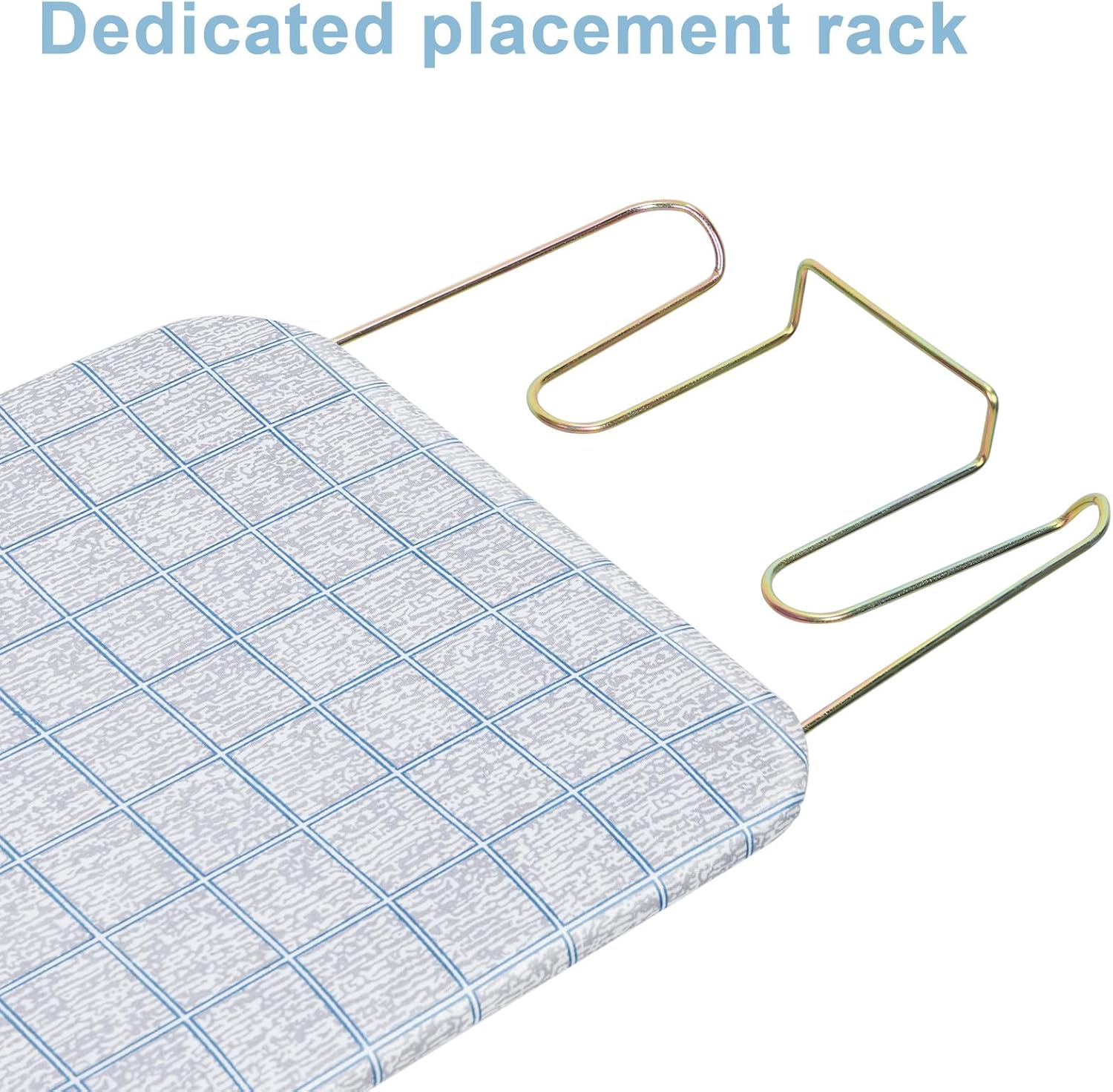 Full Size Foldable Ironing Board with Iron Rest Blue