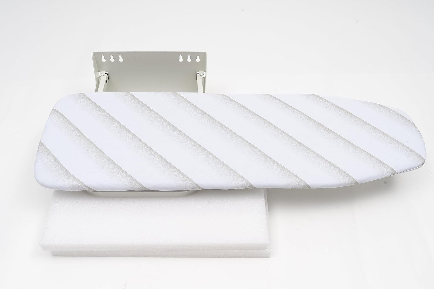 Wall-Mounted Ironing Board with Fold Lock System